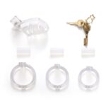 Lovesvibe Lightweight Male Chastity Cage with 3 Cock Rings & Invisible Lock