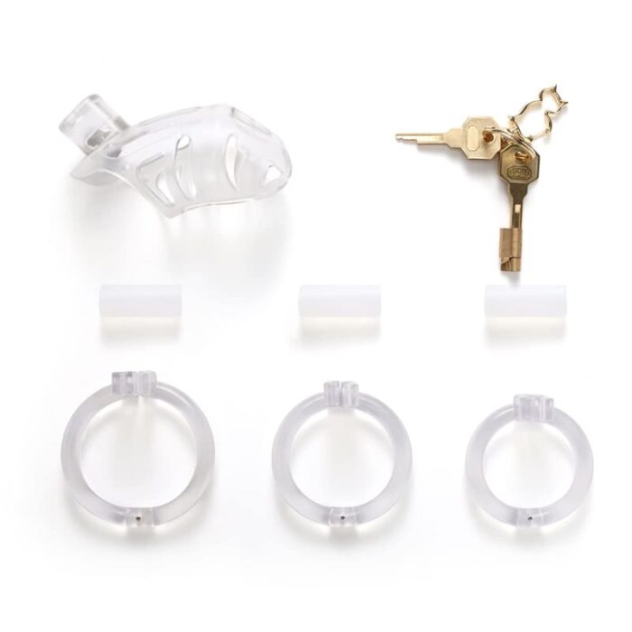 Lovesvibe Lightweight Male Chastity Cage with 3 Cock Rings & Invisible Lock