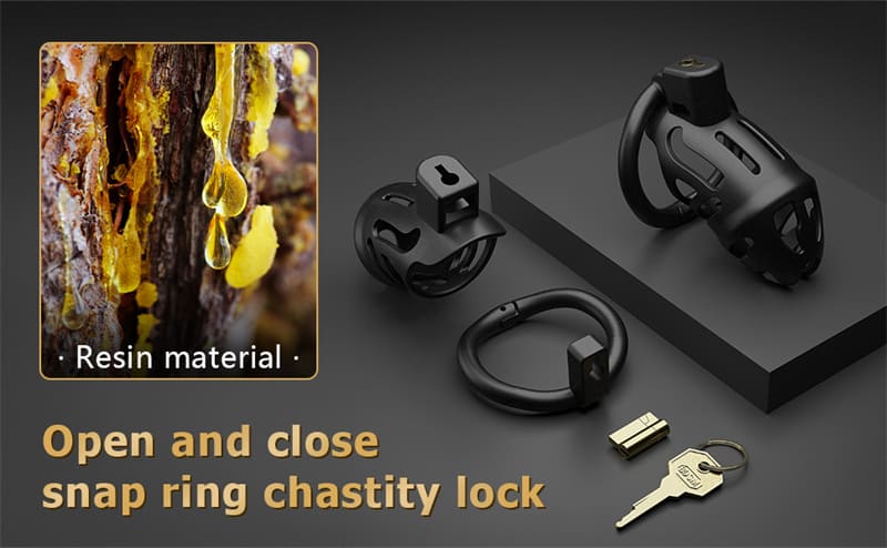 Lovesvibe Lightweight Male Chastity Cage with 3 Cock Rings & Invisible Lock