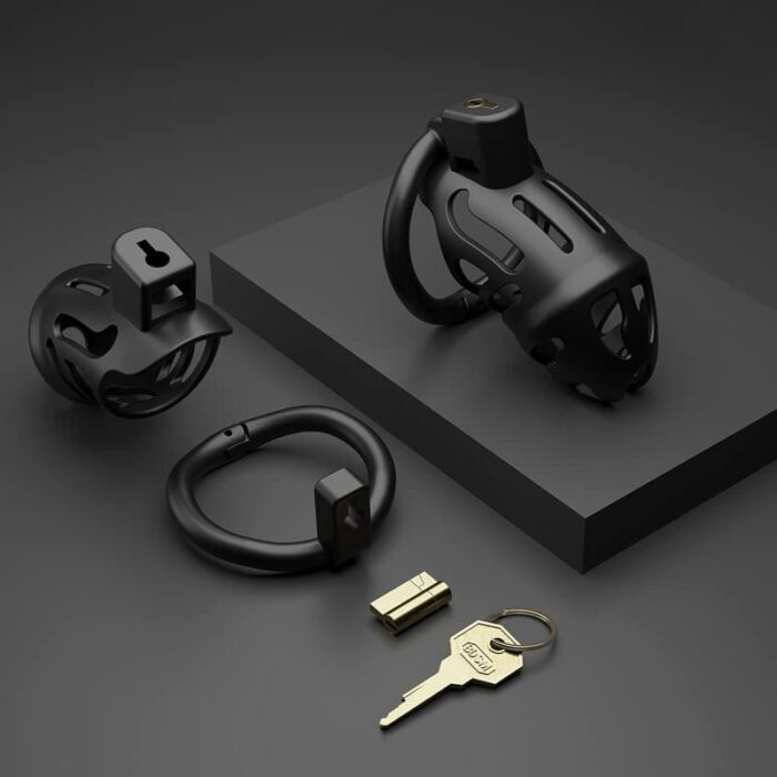 Lovesvibe Lightweight Male Chastity Cage with 3 Cock Rings & Invisible Lock