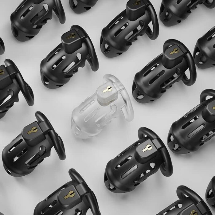 Lovesvibe Lightweight Male Chastity Cage with 3 Cock Rings & Invisible Lock