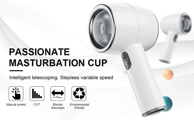 Lovesvibe Lntelligent Telescoping Male Masturbator with 3 vibrating Sucking modes
