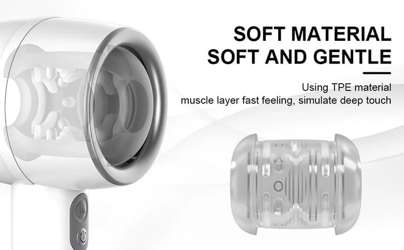 Lovesvibe Lntelligent Telescoping Male Masturbator with 3 vibrating Sucking modes