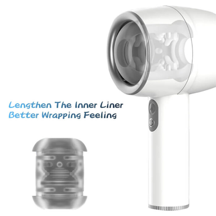 Lovesvibe Lntelligent Telescoping Male Masturbator with 3 vibrating Sucking modes