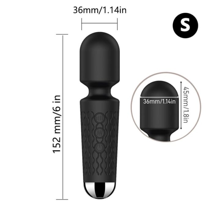 Lovesvibe Magic Wand Vibrator with 20 Powerful Vibration Modes for G-Spot Stimulation