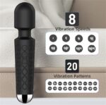 Lovesvibe Magic Wand Vibrator with 20 Powerful Vibration Modes for G-Spot Stimulation