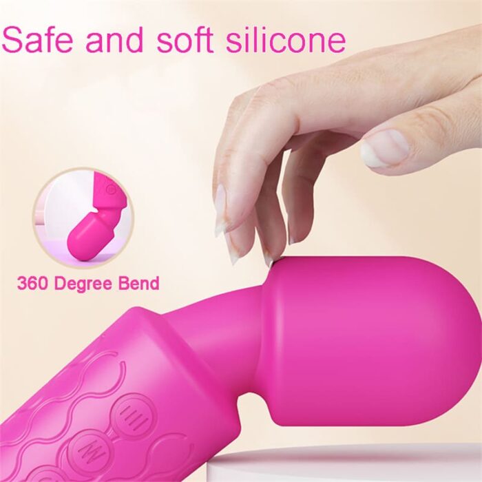 Lovesvibe Magic Wand Vibrator with 20 Powerful Vibration Modes for G-Spot Stimulation