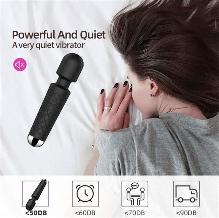 Lovesvibe Magic Wand Vibrator with 20 Powerful Vibration Modes for G-Spot Stimulation