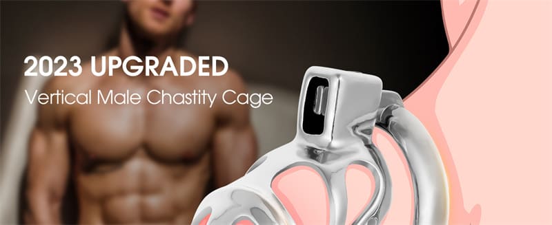 Lovesvibe Male Chastity Cage & Chastity Device with 3 Active Rings and Keys