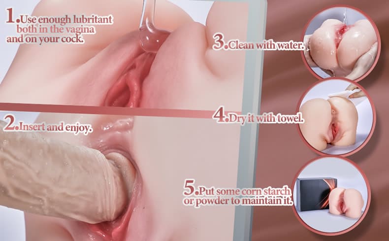 Lovesvibe 4.2LB Plump Sex Doll Life-Sized Ass 3D Textured Stroker Male Masturbator