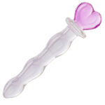 Lovesvibe Premium Crystal Glass Dildo, 8.3 Inch Anal Dildo for Women Masturbation