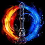 Lovesvibe Premium Crystal Glass Dildo, 8.3 Inch Anal Dildo for Women Masturbation