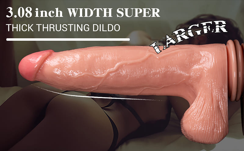 Lovesvibe Realistic Huge Dildo, 13 Inch Big Anal Dildo for Vaginal G-Spot & Anal Play