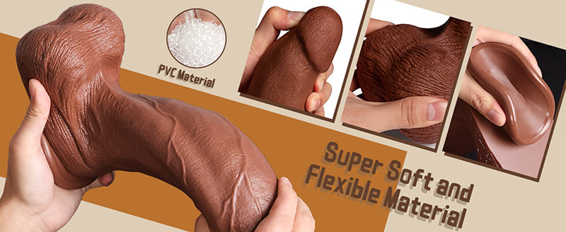 Lovesvibe Realistic Huge Dildo, 13 Inch Women Big Anal Dildo with Suction Cup