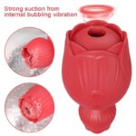 Lovesvibe Rose 10 Sucking Tongue Licking Vibrator for Women Nipple Clitoris Stimulator Clit Sucker