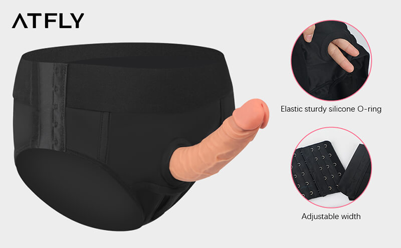 Lovesvibe Strap-On Dildo, 7 G-Spot Stimulator - Removable Harness & Suction Cup