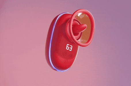 Lovesvibe Tongue Licking Nipple Toy with 9 Vibration 3 Sucking Clitoral Stimulator