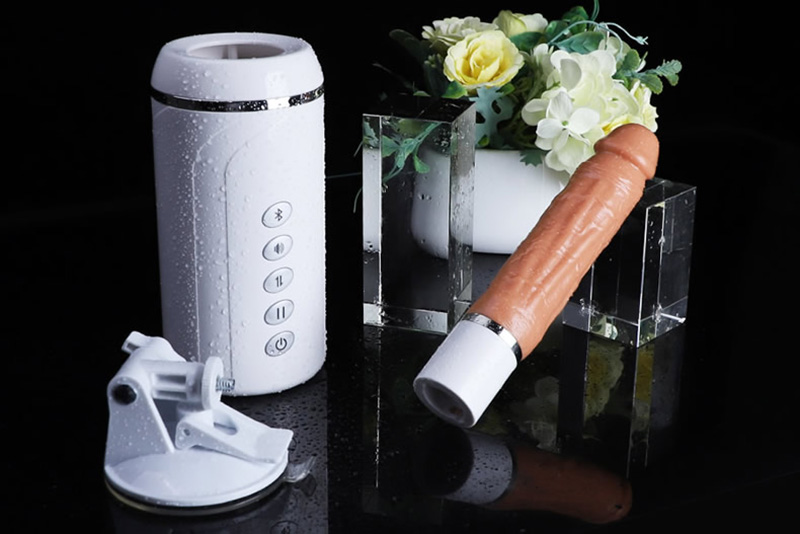 Omysky 14" Dildo Machine, 6 Vibrating & Thrusting Sex Machine with Suction Cup