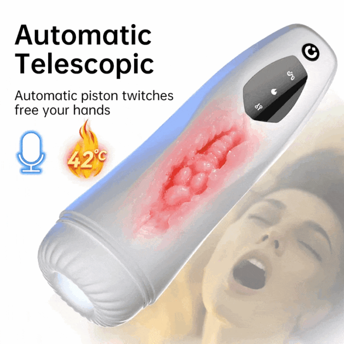Tifforun Spaceship Automatic Stroker 10 Vibration 5 Push Sucking Masturbator