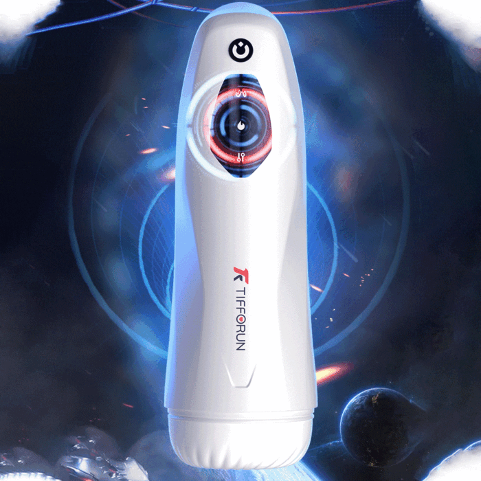 Tifforun Spaceship Automatic Stroker 10 Vibration 5 Push Sucking Masturbator