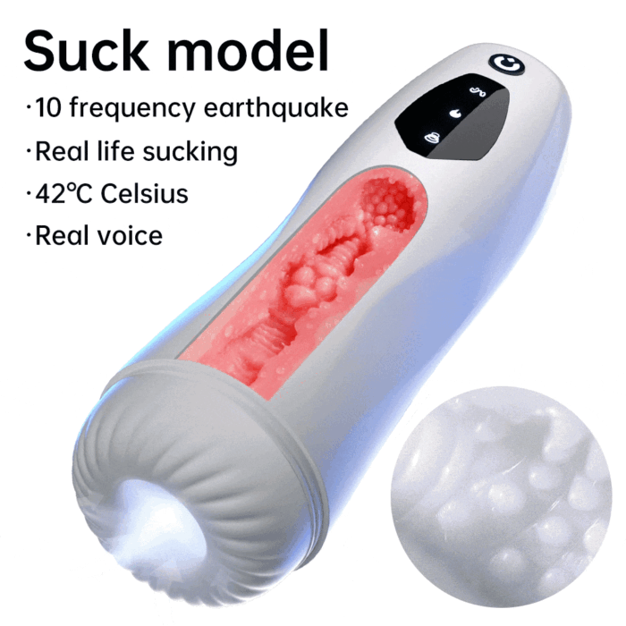 Tifforun Spaceship Automatic Stroker 10 Vibration 5 Push Sucking Masturbator