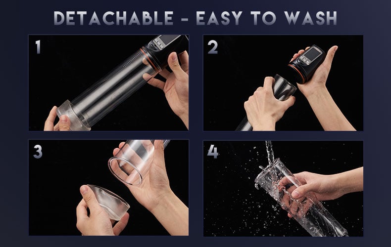 Typhoon 2 Suction Automatic Penis Pump with Transparent Cylinder and Lcd Display