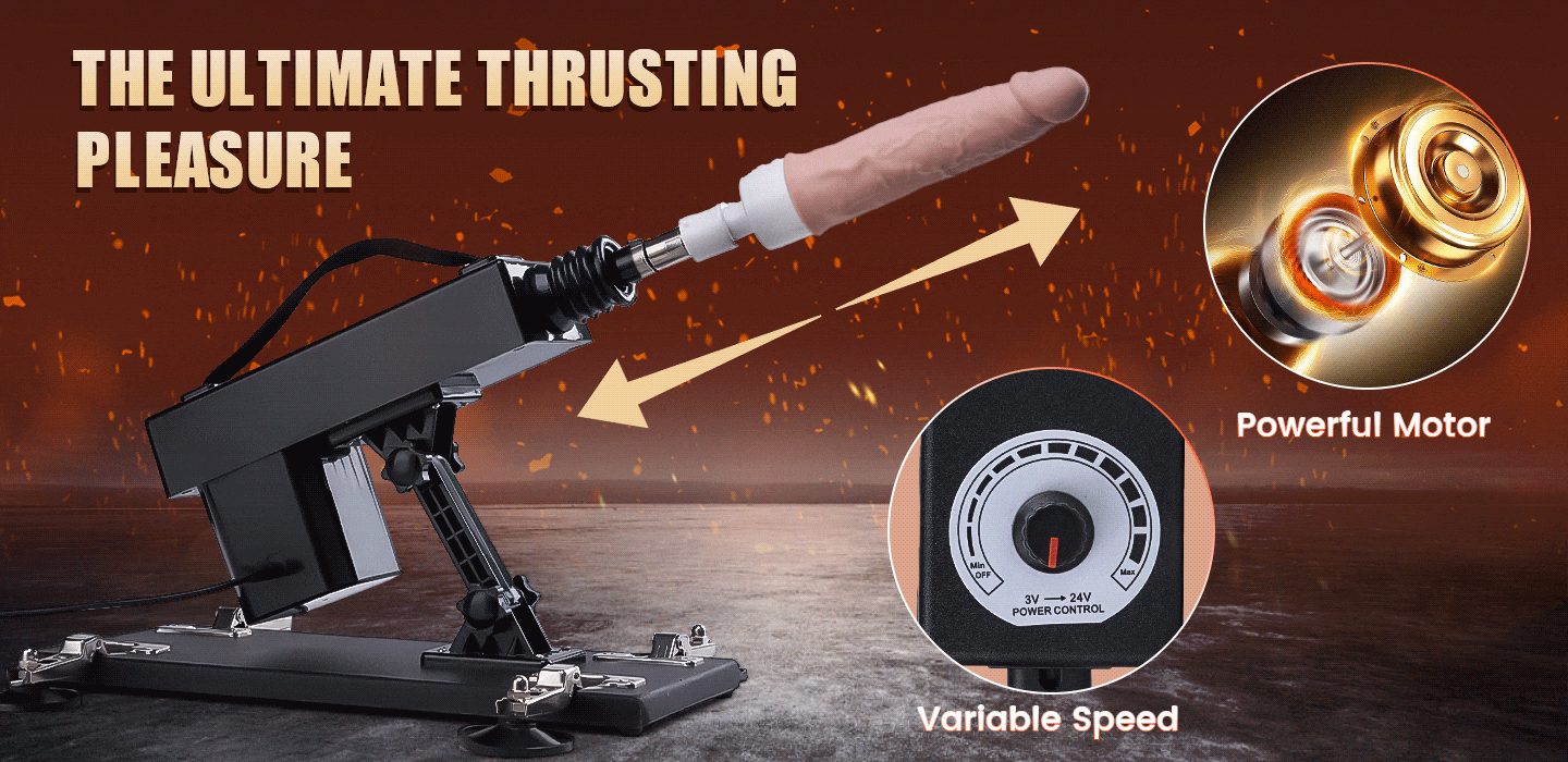 Lovesvibe Automatic 12 Powerful Vibration Modes Heating Dildo Machine with Suction Cup 28 Inch