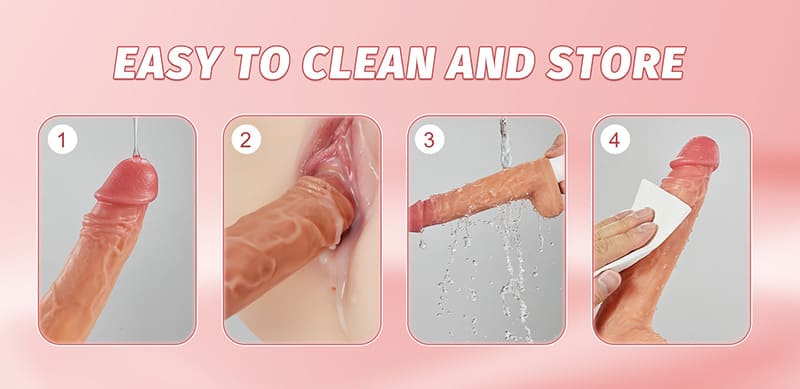 Renke 8 Thrusting Rotating Vibrating Heating Dildo Machine with Remote Control & Suction Cup 11 Inch-12