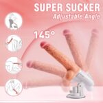 Renke 8 Thrusting Rotating Vibrating Heating Dildo Machine with Remote Control & Suction Cup 11 Inch-12