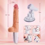 Renke 8 Thrusting Rotating Vibrating Heating Dildo Machine with Remote Control & Suction Cup 11 Inch-12