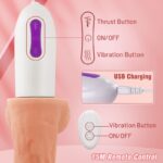 Renke 8 Thrusting Rotating Vibrating Heating Dildo Machine with Remote Control & Suction Cup 11 Inch-12