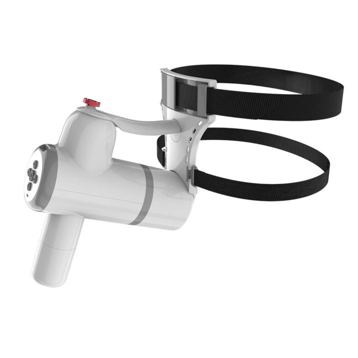 Automatic Lubricating Male Masturbator, 8 Vibration Thrusting Hands Free Male Stroker with Strap