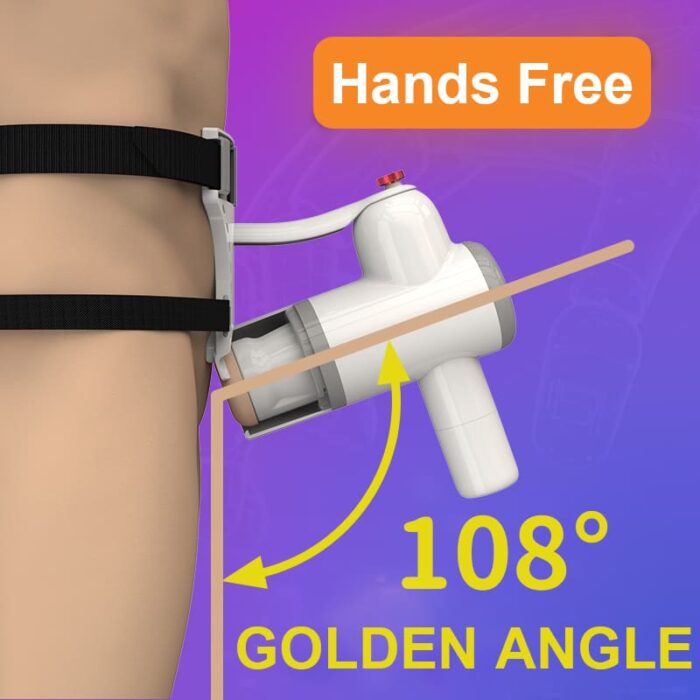 Automatic Lubricating Male Masturbator, 8 Vibration Thrusting Hands Free Male Stroker with Strap