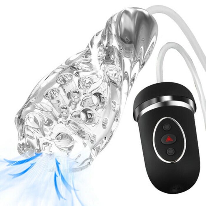 Automatic Male Masturbator Sex Toys for Men with 10 Vibrating 5 Sucking Handheld Blowjob Toy