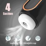 Automatic Male Masturbator with 10 Vibration & Thrusting 4 Suction Male Sex Toy
