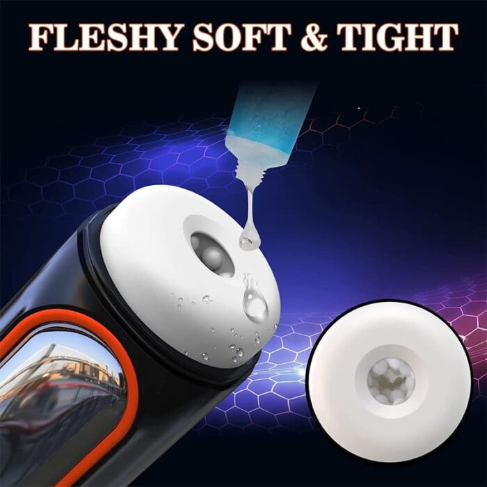 Automatic Male Masturbator with 10 Vibration & Thrusting 4 Suction Male Sex Toy