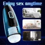 Automatic Male Masturbator with 3D Textured Sleeve, 5 Frequency Telescopic Adult Sex Toys