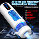 Automatic Male Masturbator with 9 Vibration Rotation & Thrusting Stroker for Sex Toys for Men Max Jet Cup