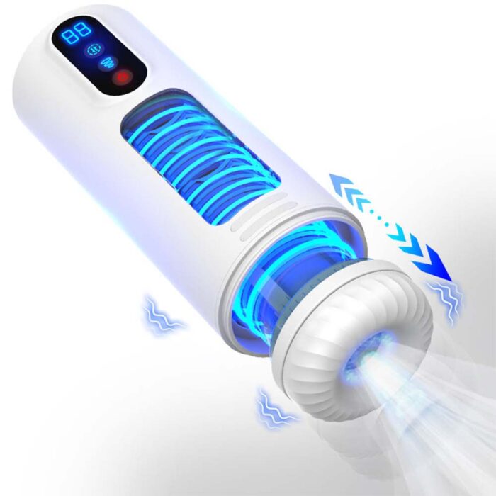 Automatic Male Masturbator with 9 Vibration Rotation & Thrusting Stroker for Sex Toys for Men Max Jet Cup
