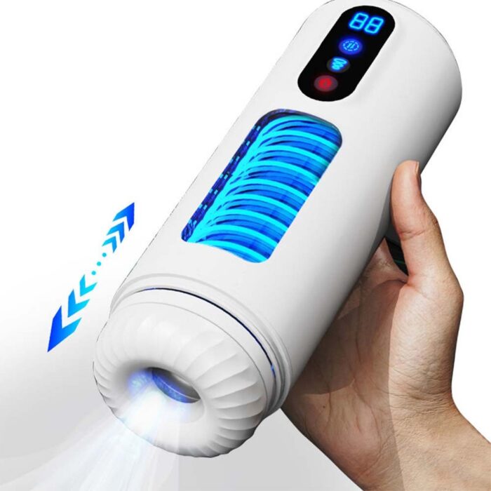 Automatic Male Masturbator with 9 Vibration Rotation & Thrusting Stroker for Sex Toys for Men Max Jet Cup