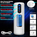 Automatic Male Masturbator with 9 Vibration Rotation & Thrusting Stroker for Sex Toys for Men Max Jet Cup