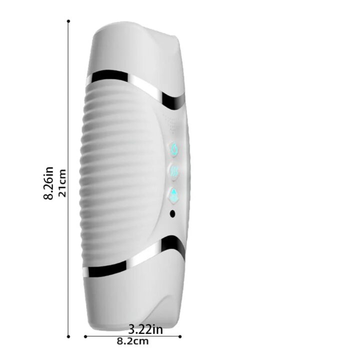 Black Hole R20 Automatic Male Masturbator with Heating Moaning Voice Double Head Blowjob Penis Trainer 11