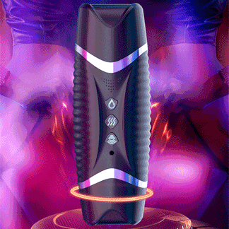 Black Hole R20 Automatic Male Masturbator with Heating Moaning Voice Double Head Blowjob Penis Trainer 12