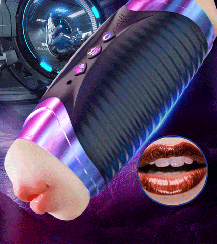 Black Hole R20 Automatic Male Masturbator with Heating Moaning Voice Double Head Blowjob Penis Trainer 13