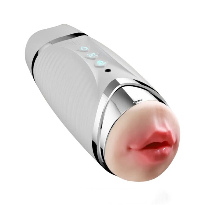 Black Hole R20 Automatic Male Masturbator with Heating Moaning Voice Double Head Blowjob Penis Trainer 9