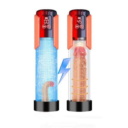 Electric Penis Pump Sex Toys for Men with 5 Suction Intensities, Lovesvibe Rechargeable LCD Penis Vacuum Pump