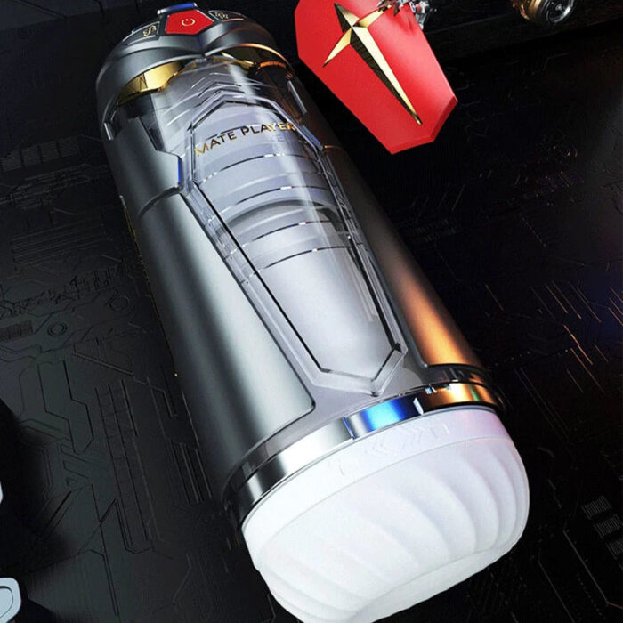 GALAKU Mecha Automatic Mate Masturbator with 10 Vibration Thrusting Bluetooth APP Control Player Masturbator