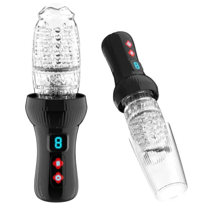 New Gawk Gawk 3000 Automatic Male Masturbator with 9 Thrusting & Rotating Modes Waterproof Penis Masturbator
