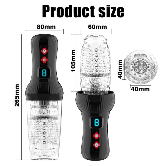 New Gawk Gawk 3000 Automatic Male Masturbator with 9 Thrusting & Rotating Modes Waterproof Penis Masturbator