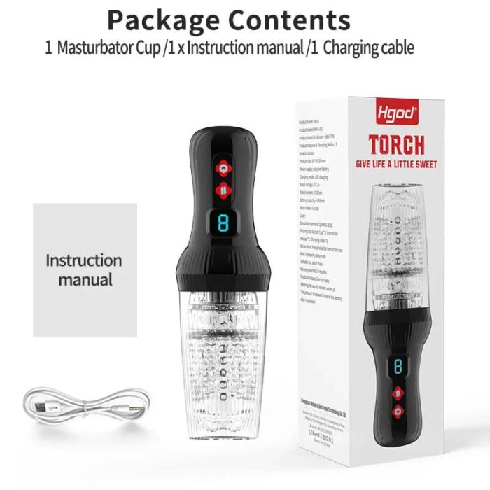 New Gawk Gawk 3000 Automatic Male Masturbator with 9 Thrusting & Rotating Modes Waterproof Penis Masturbator
